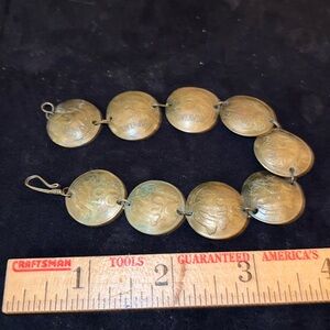 Vintage Peruvian Coin Bracelet 70’s